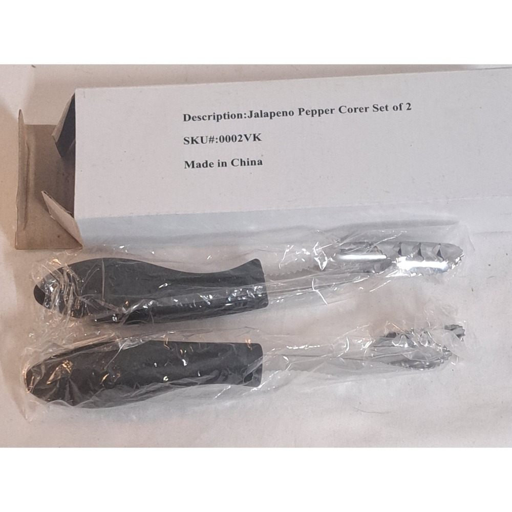 Jalapeño Pepper Corer Set of 2 Stainless Steel Kitchen Tool New